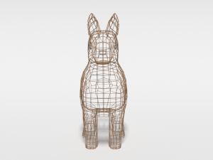 low poly cartoon rabbit Modello 3D