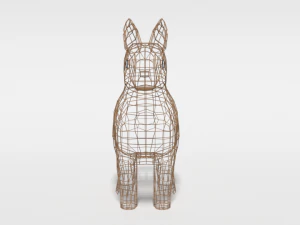 low poly cartoon rabbit 3D Model