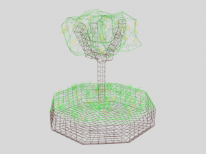 low poly lemon tree 3D Model