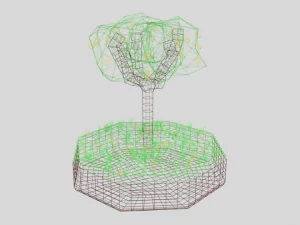 low poly lemon tree 3D Model