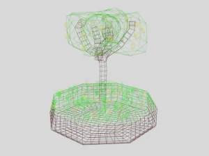 low poly lemon tree 3D Model