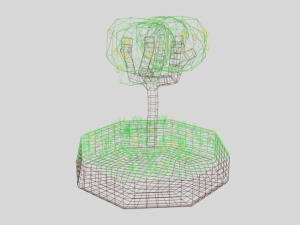low poly lemon tree 3D Model