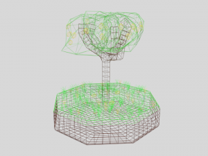 low poly lemon tree 3D Model
