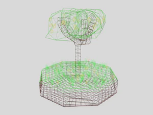 low poly lemon tree 3D Model