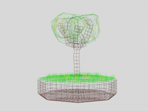 low poly lemon tree 3D Model