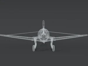 low poly cartoon curtiss p 36 hawk wii airplane 3D Model
