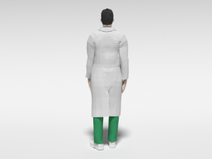 low poly man doctor 3D Модель