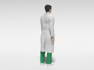 low poly man doctor 3D Модель