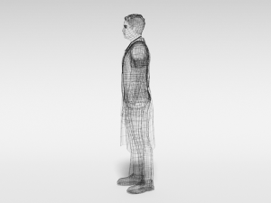 low poly man doctor 3D Модель