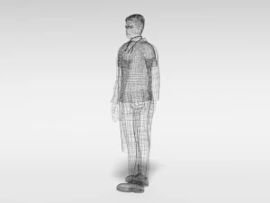low poly man doctor 3D Model