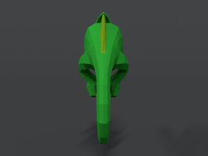 low poly cartoon chameleon Modelo 3D
