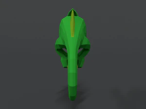 low poly cartoon chameleon 3D Model
