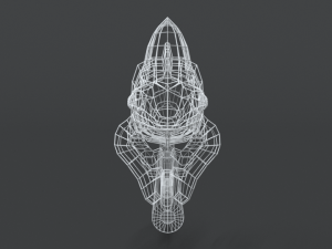low poly cartoon chameleon Modelo 3D