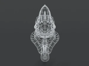 low poly cartoon chameleon 3D Model