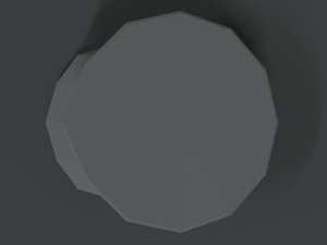 low poly cartoon police hat Modelo 3D