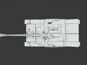low poly cartoon sdkfz 131 marder ii tank 3D Model