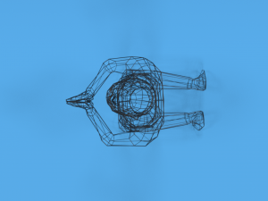 low poly kid praying 3D 모델