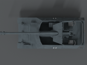 low poly cartoon sdkfz 132 marder ii tank 3Dモデル