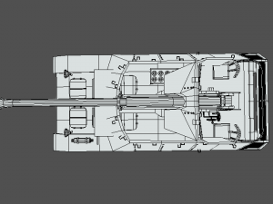 low poly cartoon sdkfz 132 marder ii tank 3Dモデル
