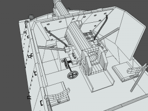low poly cartoon sdkfz 132 marder ii tank 3Dモデル