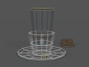 low poly cartoon coffee scene 3D Model