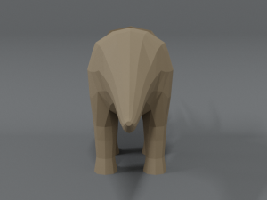 low poly cartoon triceratops dinosaur Modelo 3D