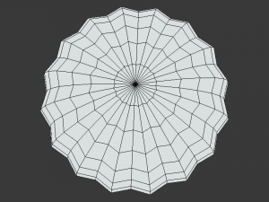 low poly cartoon hot air balloon 3D Модель