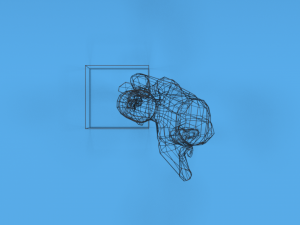 low poly kid thinking 3D Model