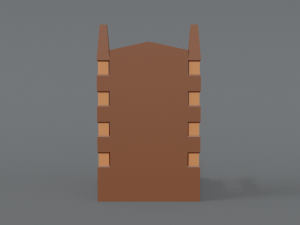 low poly cartoon throne 3Dモデル