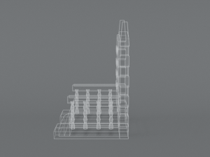 low poly cartoon throne 3Dモデル