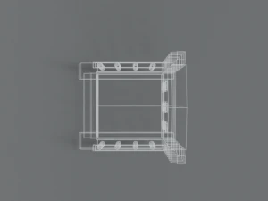 trono de desenho animado de baixo poli Modelo 3D