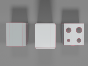 low poly cartoon household electronic devices Modèle 3D