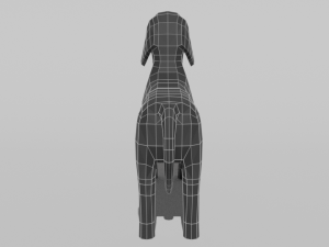 low poly cartoon dachshund dog Modèle 3D