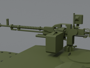 low poly cartoon isu 122s tank Model 3D