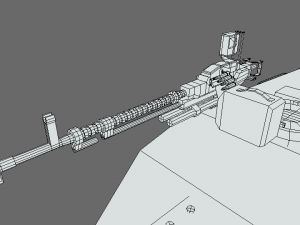 low poly cartoon isu 122s tank Model 3D