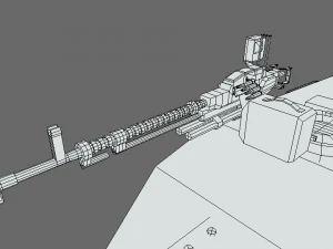 low poly cartoon isu 122s tank 3D Model