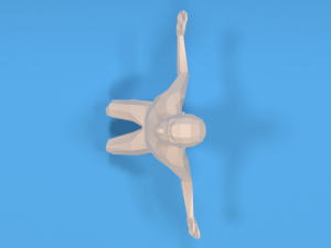 low poly desperate kid 3Dモデル