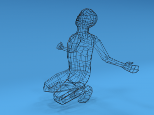 low poly desperate kid 3Dモデル