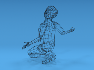 low poly desperate kid 3Dモデル
