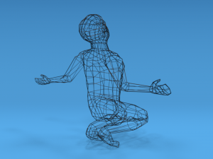 low poly desperate kid 3Dモデル