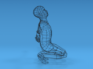 low poly desperate kid 3Dモデル
