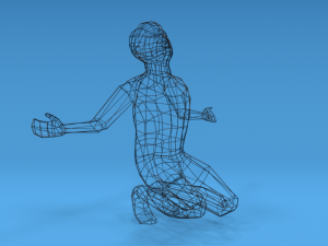 low poly desperate kid 3Dモデル