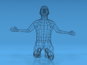 low poly desperate kid 3Dモデル