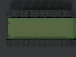 low poly cartoon kv 2 tank 3D Model