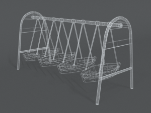 low poly cartoon luna park boats Modèle 3D