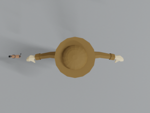 low poly cartoon wwi british soldier 3D Model