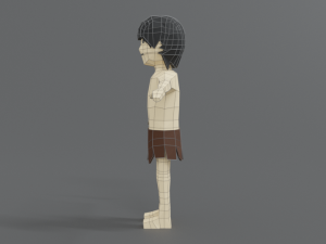low poly cartoon tarzan 3D 模型
