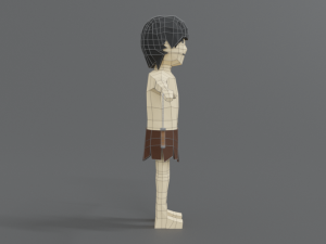 low poly cartoon tarzan 3D 模型