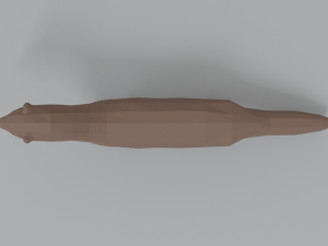 low poly cartoon mink low poly cartoon mink Model 3D