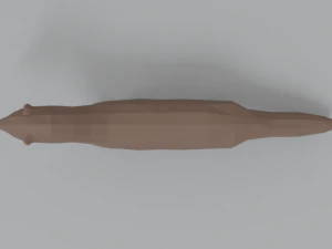 low poly cartoon mink low poly cartoon mink 3D Model